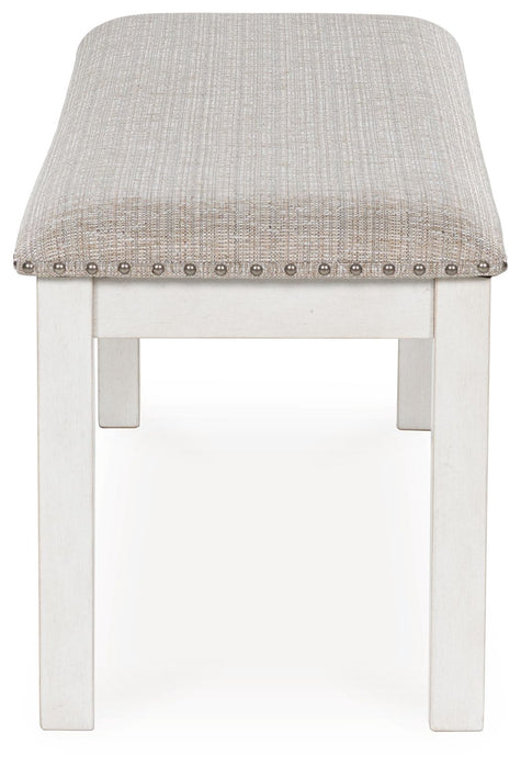 Robbinsdale - Large Upholstered Dining Room Bench - Antique White