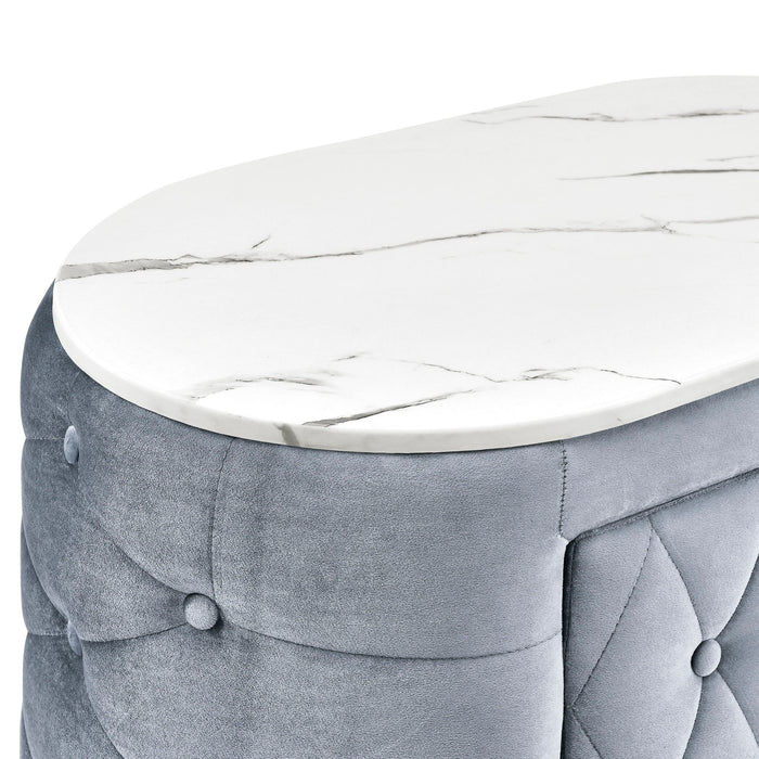 Natalia - Nightstand - Gray