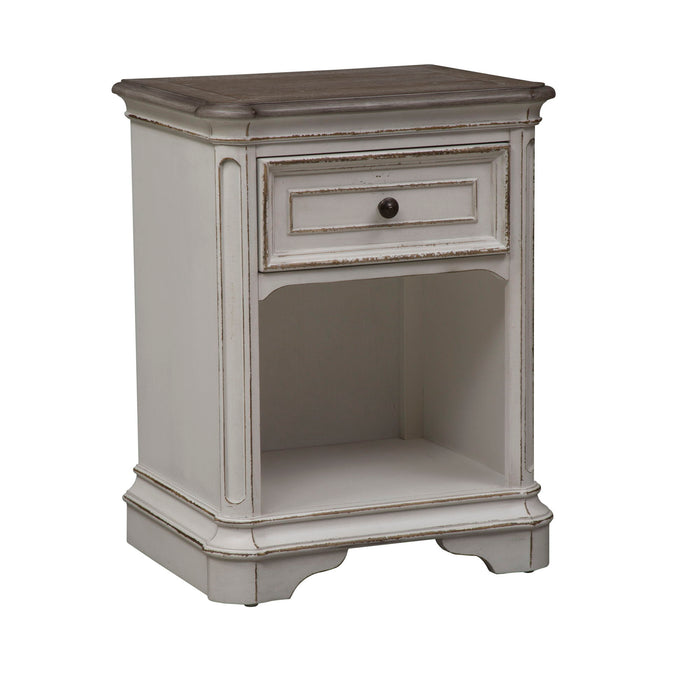Magnolia Manor - 1 Drawer Nightstand - Antique White