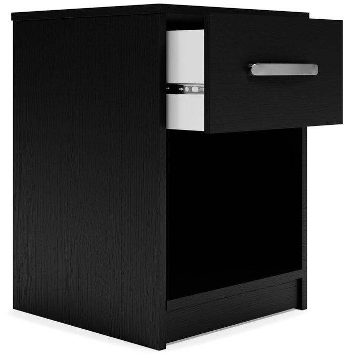 Finch - One Drawer Night Stand - 23" Height - Black