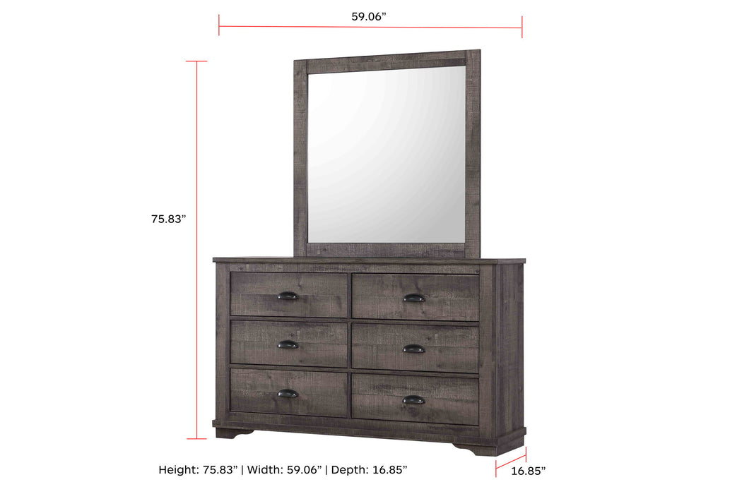 Coralee - Dresser - Dark Gray