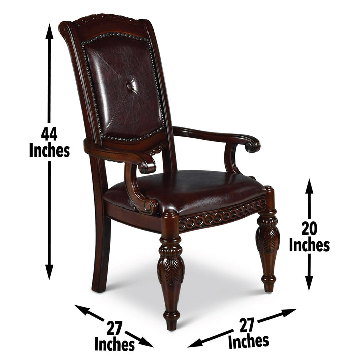 Antoinette - Arm Chair - Dark Brown