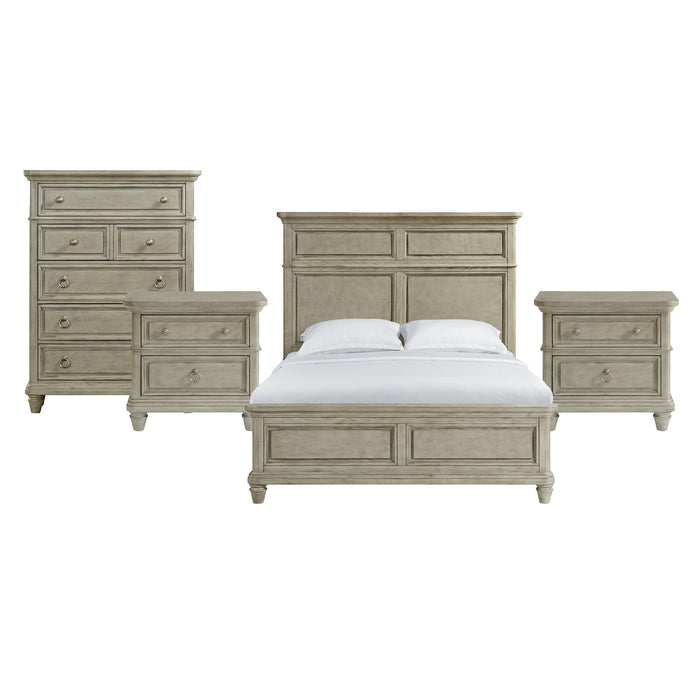 Whit-Ash - Panel Bedroom Set