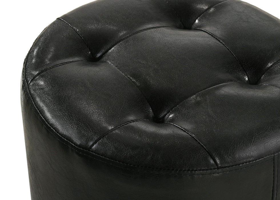 Morgan - Round Swivel Stool - Black