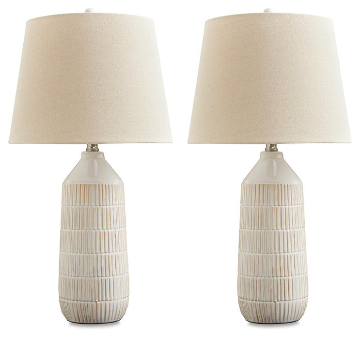 Willport - Ceramic Table Lamp (Set of 2) - Off White