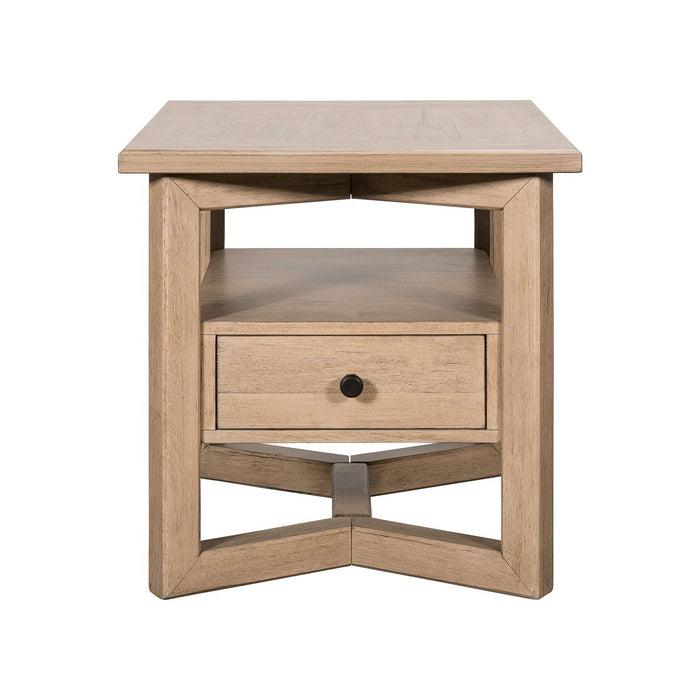Proximity Place - Rectangular End Table - Barley Buff
