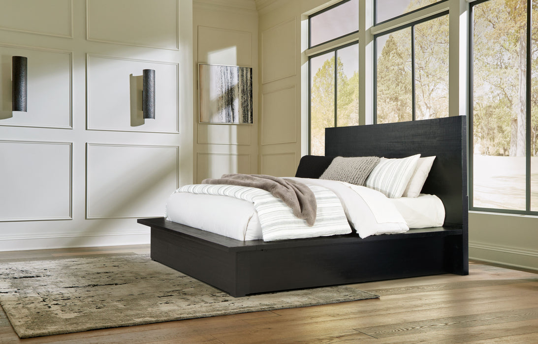 Londer - Queen Panel Bed - Black