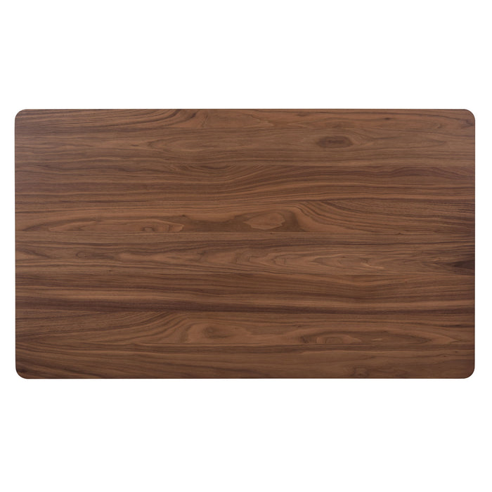 Space Savers - Rectangular Leg Table - Walnut / Brown