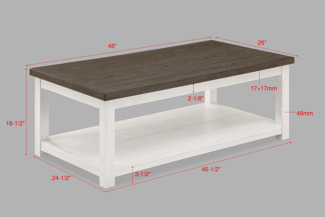 Dakota - 3 Piece Table Set - White