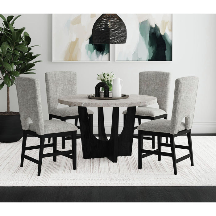 Oregon - 5 Piece Counter Height Dining Set (Round Counter Table And Four Chairs)