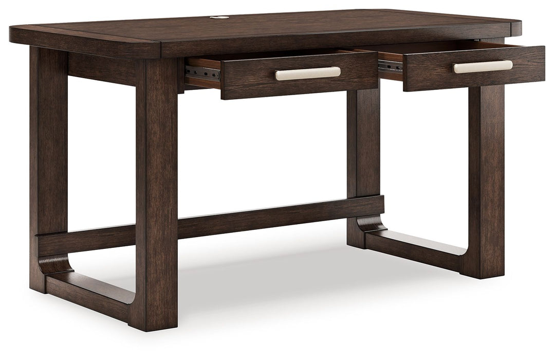 Breckington - Home Office Desk - Dark Brown