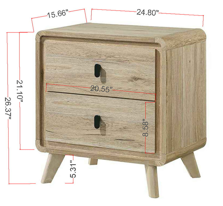 Dawson - Night Stand - Light Brown