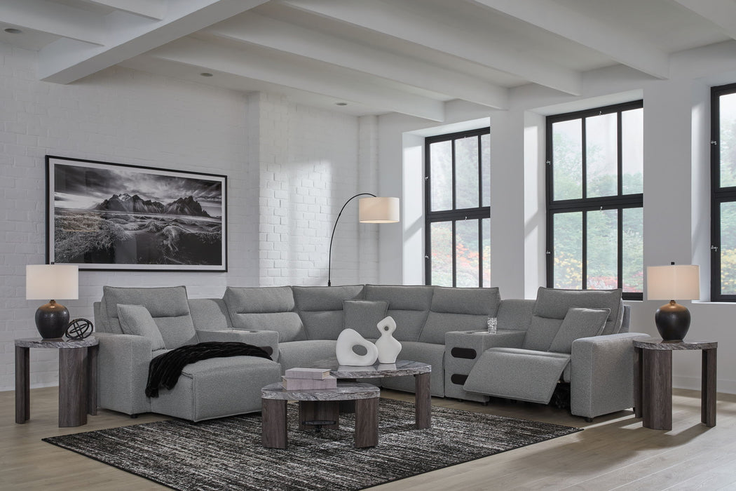 Modmax II - Reclining Sectional - Salt And Pepper
