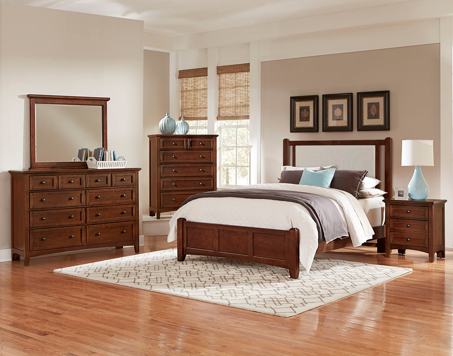 Bonanza - Pebble Gray Upholstered Bed With Storage Footboard