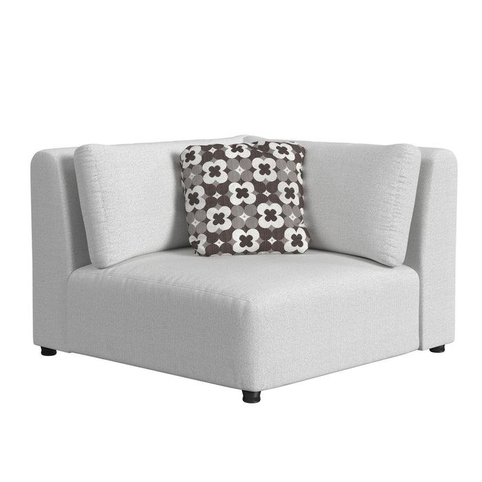 Zandara - 5 Piece Modular Set Sectional With Ottoman - Beige