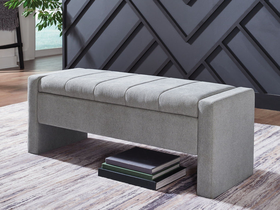 Akselman - Storage Bench - Gray
