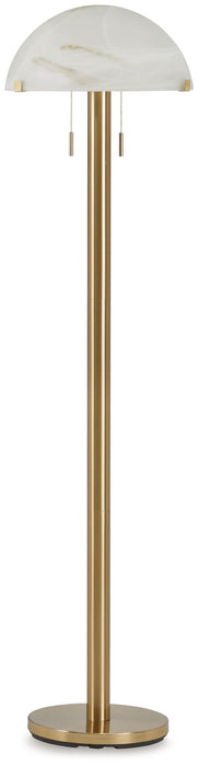 Tobbinsen - Metal Floor Lamp - Brass Finish