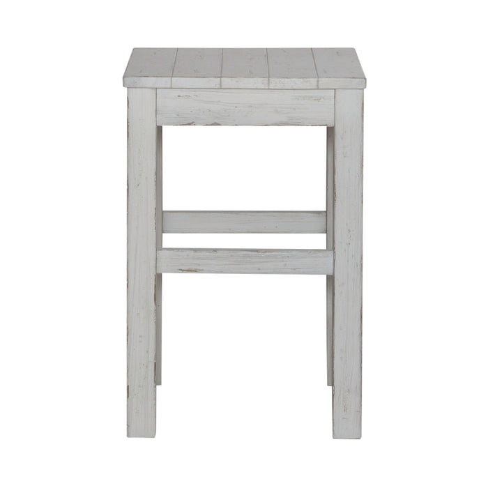 River Place - Console Stool - Riverstone White & Tobacco