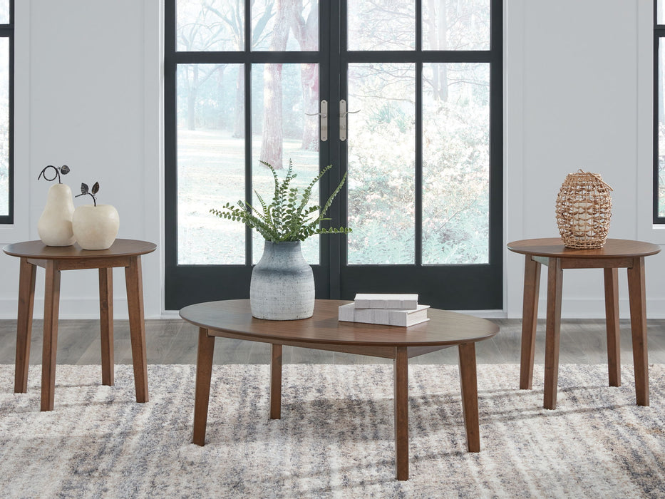 Gordonay - Occasional Table Set (Set of 3) - Brown