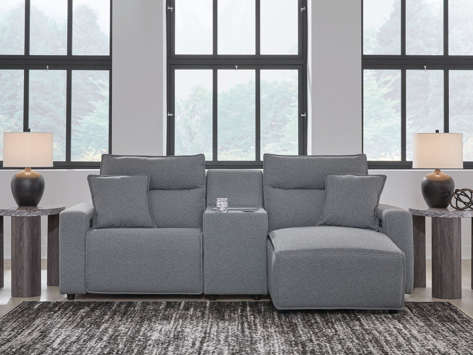 Modmax II - Reclining Sectional - Salt And Pepper