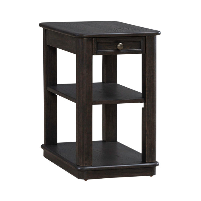 Wallace - Chair Side Table - Aged Oak
