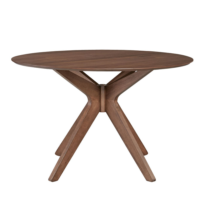 Space Savers - Round Pedestal Table - Walnut