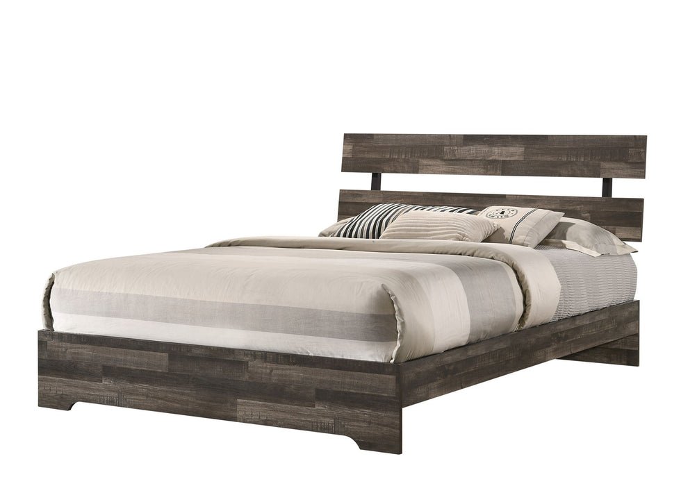 Atticus - King Bed In One Box - Brown