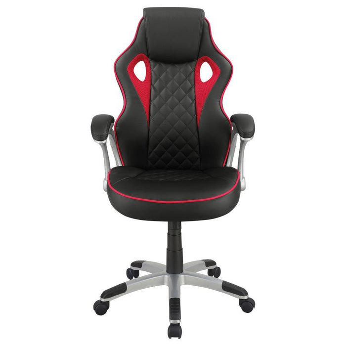 Lucas - Upholstered Adjustable Home Office Desk Chair - Black