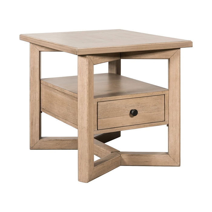 Proximity Place - Rectangular End Table - Barley Buff