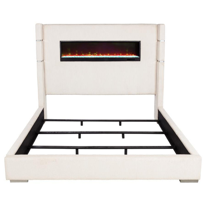 Tisdall - Upholstered Fireplace Bed