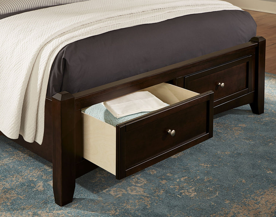 Bonanza - Ocean Blue Linen Upholstered Bed With Storage Footboard
