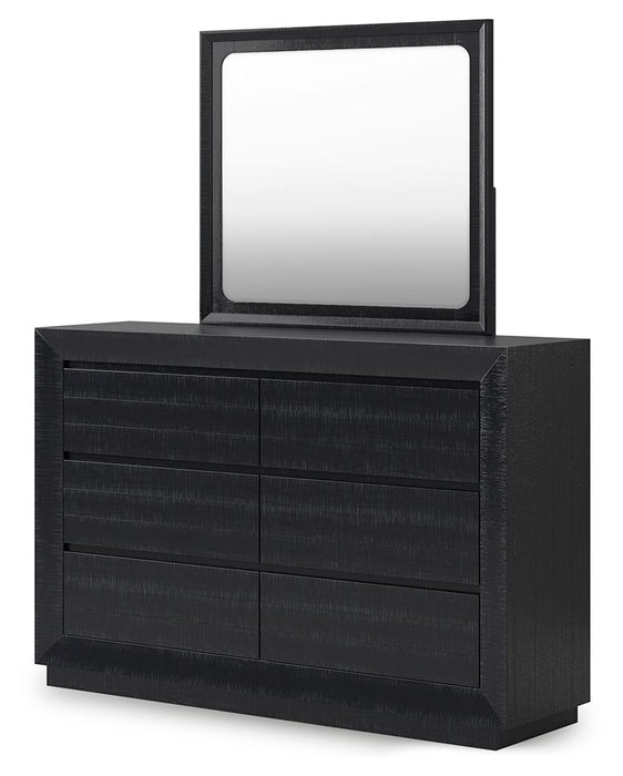 Londer - Dresser And Mirror - Black