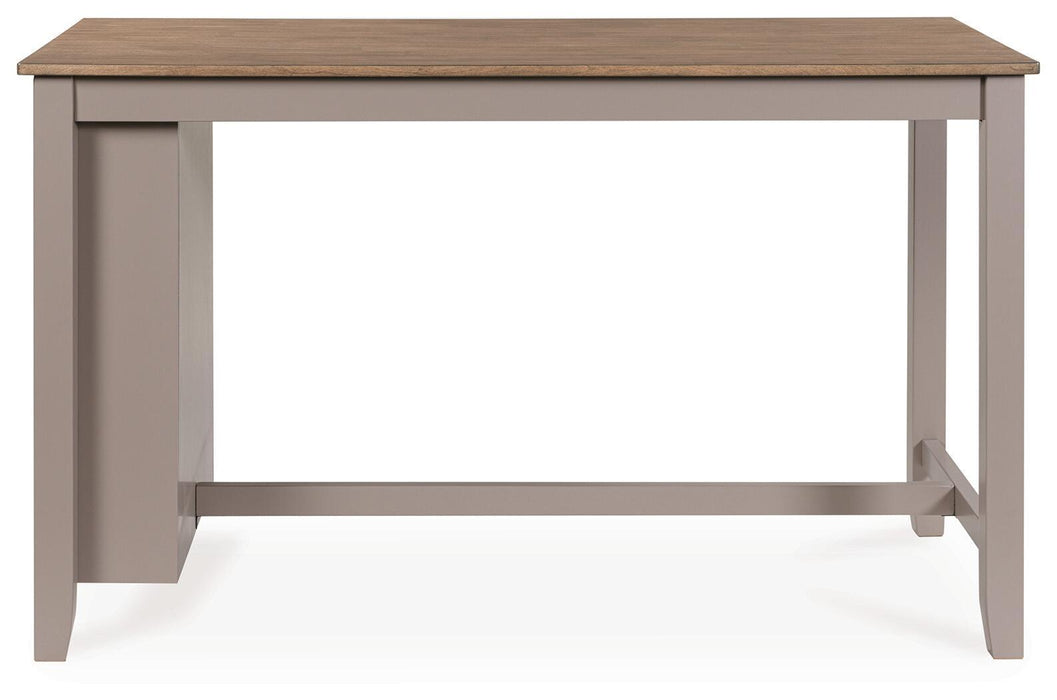 Harperfeld - Rectangular Dining Room Counter Table - Natural / Gray