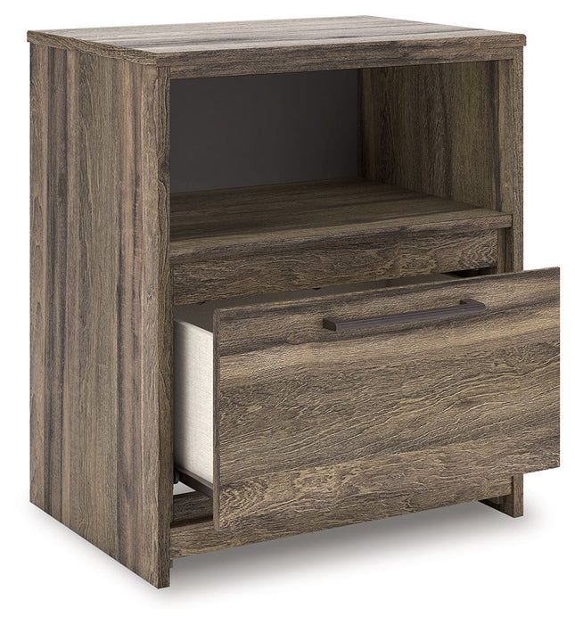 Elbrim - Brown - One Drawer Night Stand