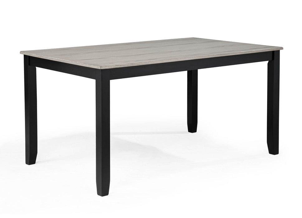 Lester - 6 Piece Dining Set With Bench - Light Gray