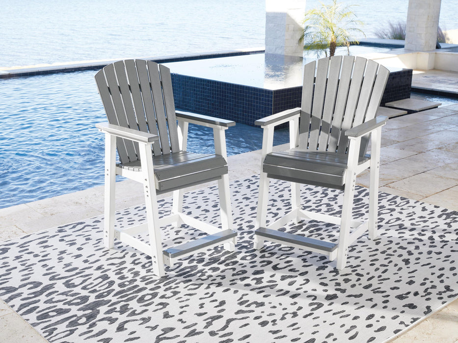 Transville - Barstool (Set of 2) - Gray / White