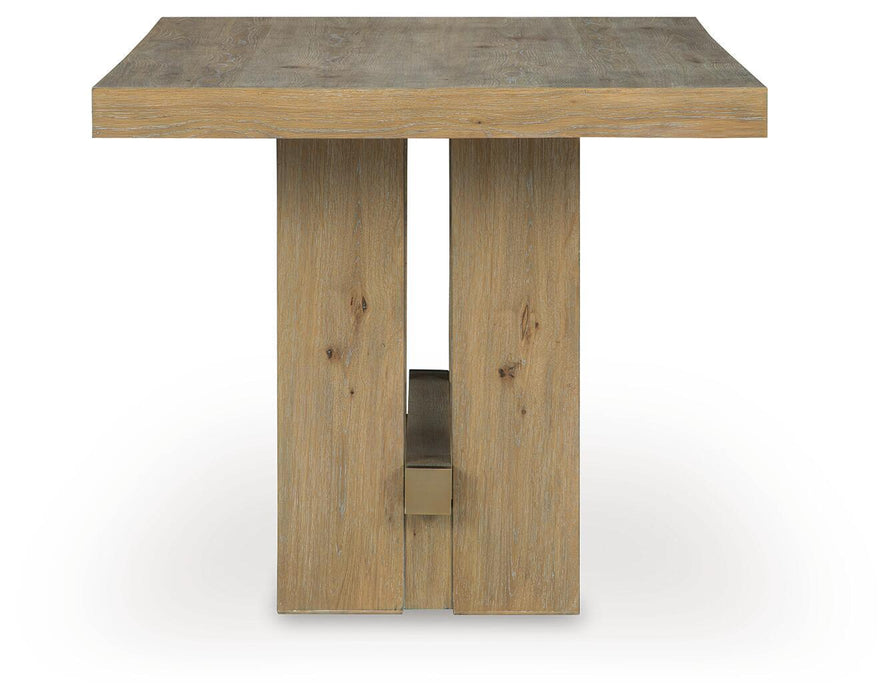 Lasinger - Rectangular Dining Room Counter Table - Light Brown