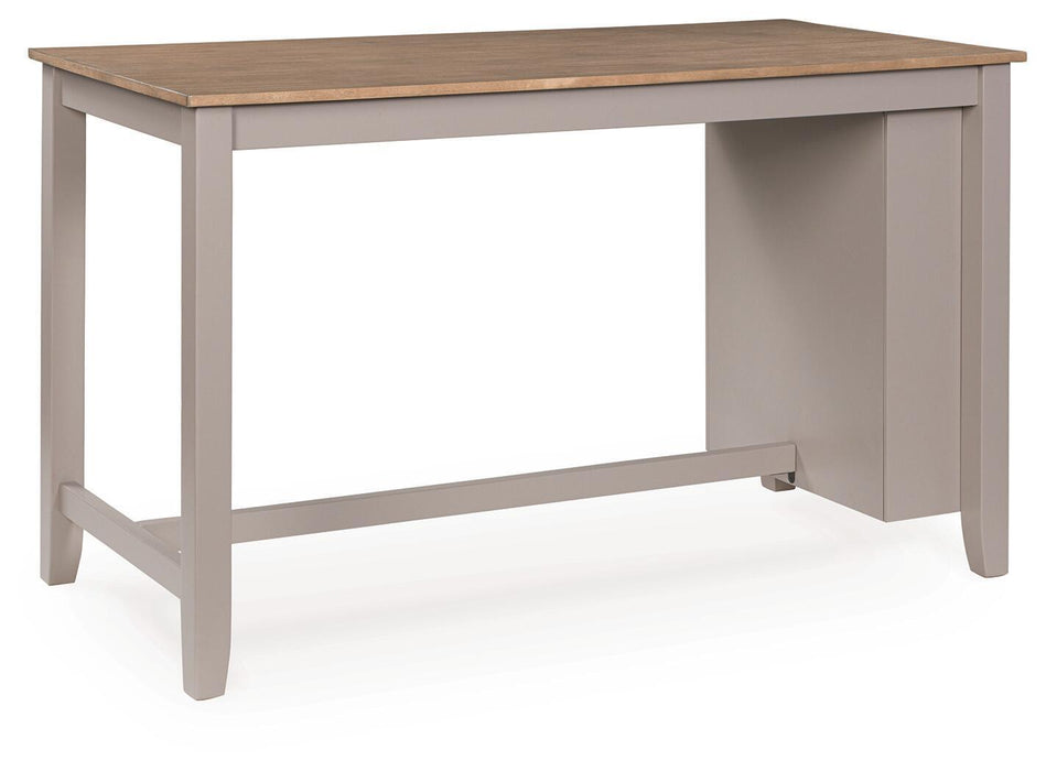 Harperfeld - Rectangular Dining Room Counter Table - Natural / Gray