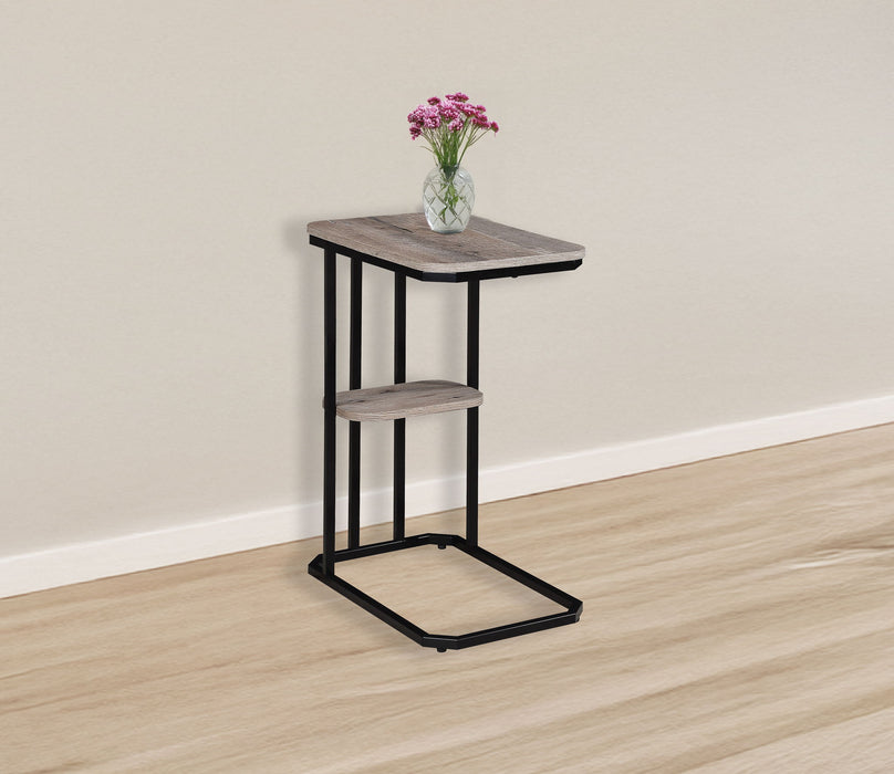 Ida - Chairside Table - Weathered Gray