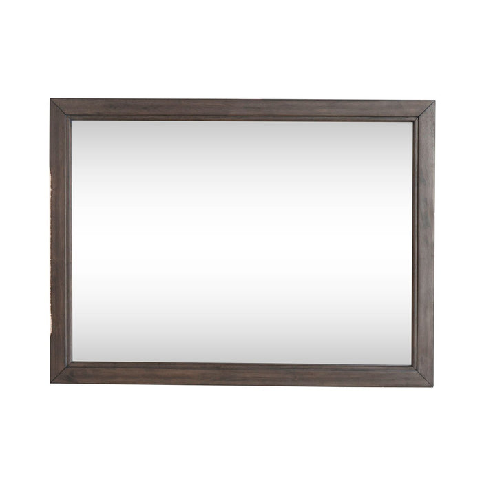 Modern Edge - Landscape Mirror - Caffe