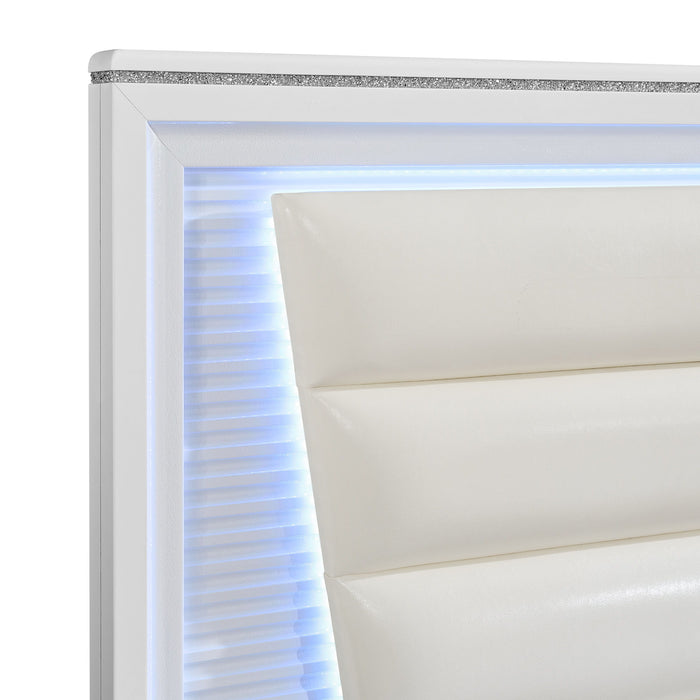 Denmark - Upholstered Bed With LED