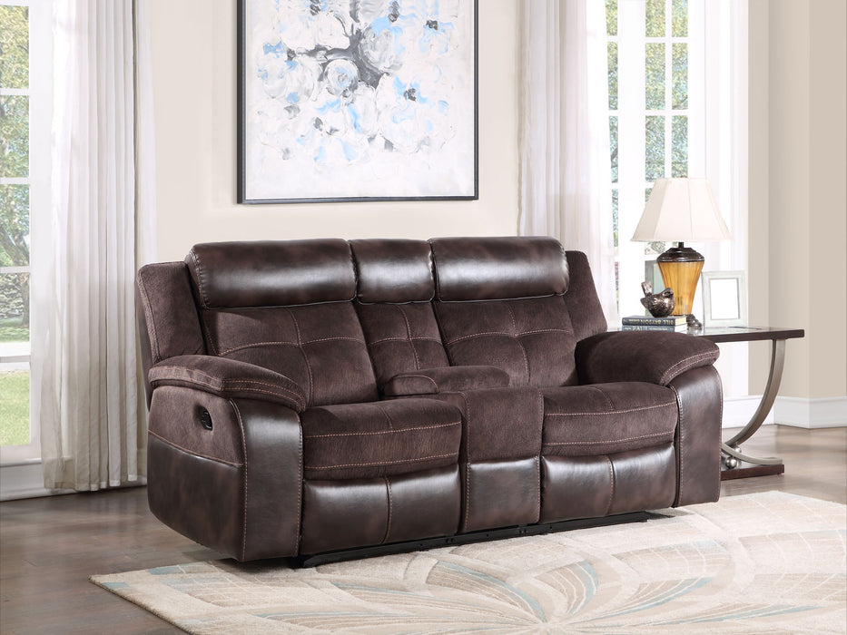 Pueblo - Manual Recliner Console - Coffee