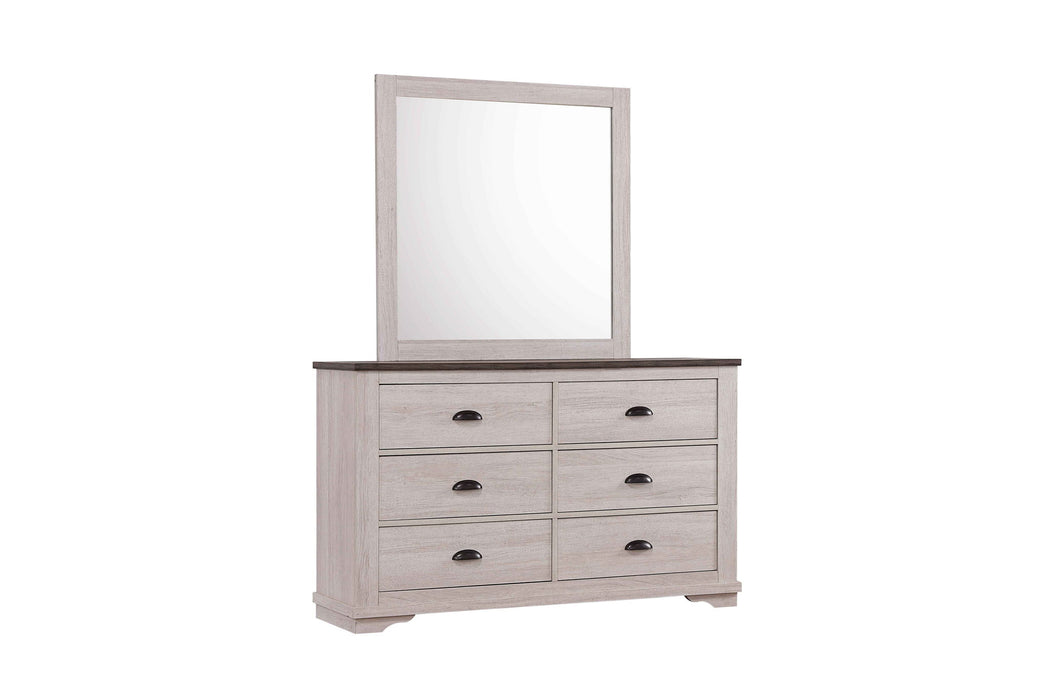 Coralee - Dresser - Chalk / Gray
