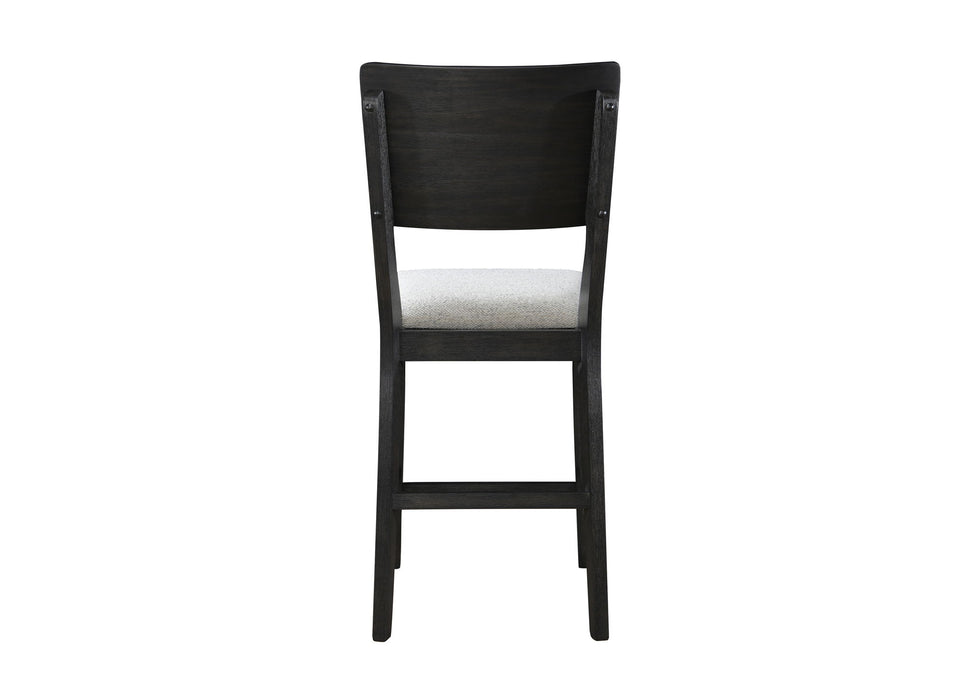 Cline - Counter Height Chair (Set of 2) - Charcoal / Gray