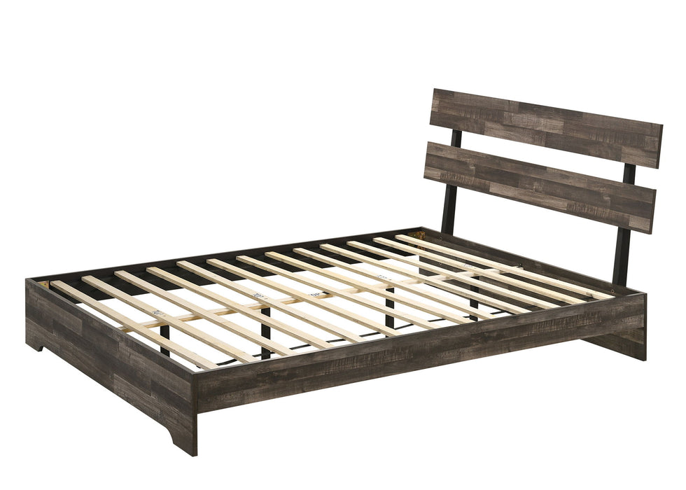 Atticus - King Bed In One Box - Brown