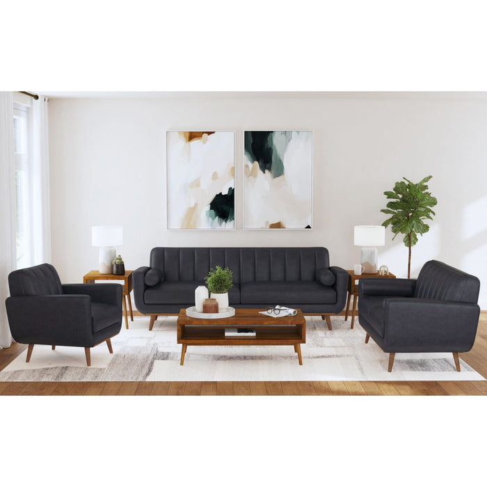 Horizon - Sofa With Wood Front And 2 Pillows