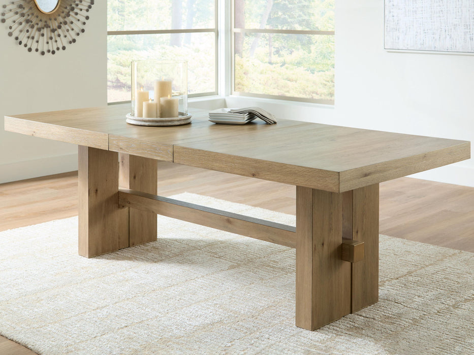 Lasinger - Rectangular Dining Room Extension Table - Light Brown