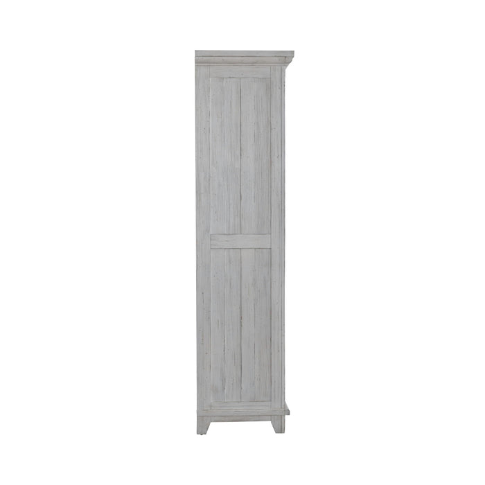 River Place - Armoire - Riverstone White & Tobacco