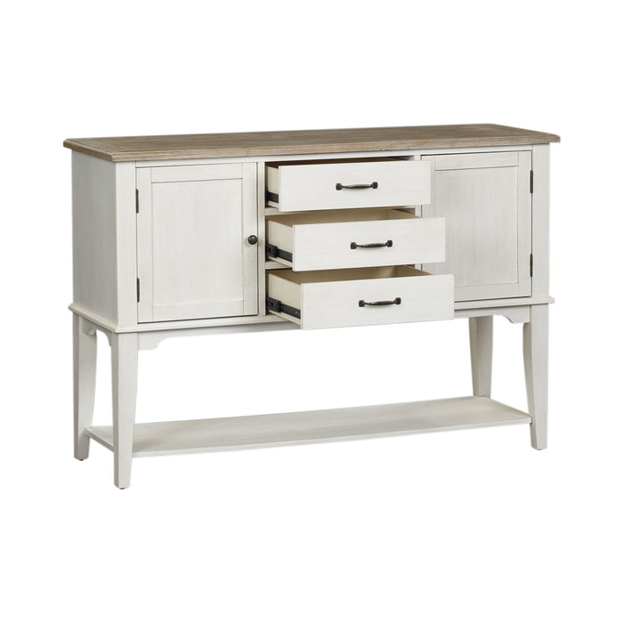 Summerville - Server - Soft White Wash / Wirebrushed Gray
