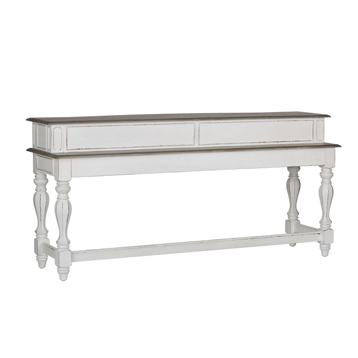 Magnolia Manor - Console Bar Table - Antique White
